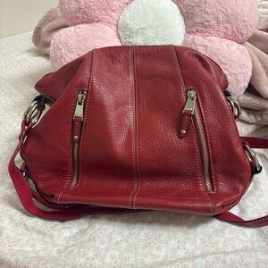 Cherry Red Leather Bag